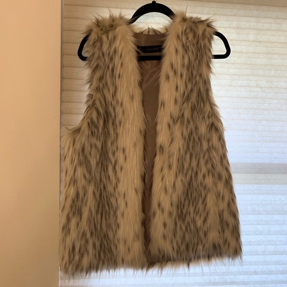 Faux fur vest